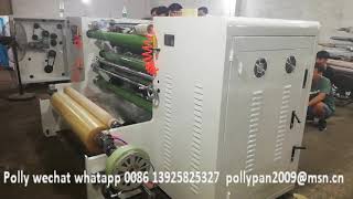 OPP BOPP Super Clear Tape Jumbo Roll Slitting Machine FM Polly wechat whatsapp 0086 13925825327