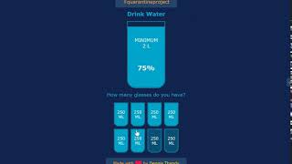 Drink Water - HTML, CSS, JS