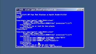 Lesson6 An Applet with Parameters in a JSP | Java Servlet JSP Tutorial