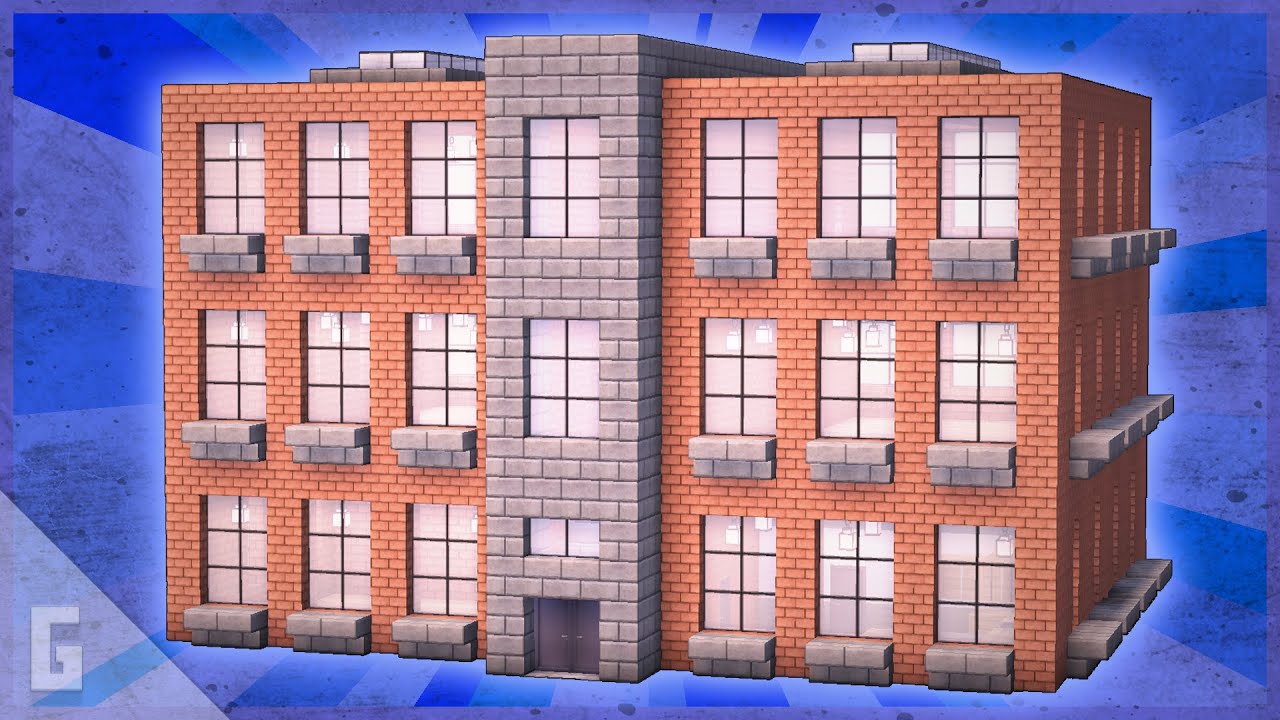 Minecraft Apartment Complex White Apartment Complex Minecraft Build