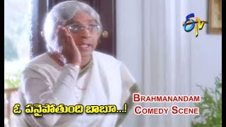 Brahmanandam Comedy Scene | O Panai Pothundi Babu Telugu Movie | Raviteja | Suresh | ETV Cinema