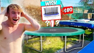 BUYING AN $80 TRAMPOLINE ON WISH !! THIS IS WHAT I GOT...