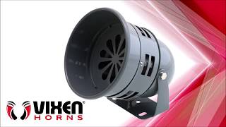 Vixen Horns Motor Driven Electric Siren 12V (Gray) VXS4006