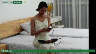 Máy Massage - Thư giãn Lưng Hồng Ngoại Alphay JKAH 2C - Đa Chế Độ Trị Liệu, Phiên Bản 2023 xung điện