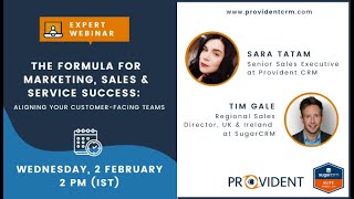 ProvidentCRM Webinar: The Formula for Marketing, Sales, and Service Success