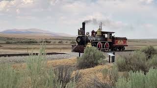 UP 119 replica running at Promontory Summit golden spike site