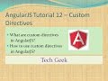 AngularJS Tutorial 12 | Custom Directive in AngularJS