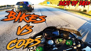 Most INSANE Motorcycle Police Chases Of 2023! | Bikes VS Cops