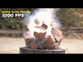 water pot vs hydrogen cracker experiment in super slow motion bored scientist