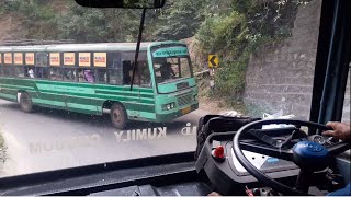 KSRTC BUS DRIVING IN HAIRPIN GHAT ROAD+ASHOK LEYLAND ENGINE SOUND HD