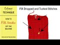 How to Fix Tucked and Dropped Stitches Off Machine with Circular Knitting Machines