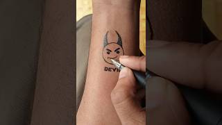 Making Devil tattoo.#tattoo #tattooartist #shorts #viral