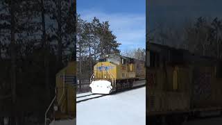 Sharp EMD SD70M leading an elephant style lashup #shorts