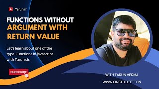 JavaScript Tutorial: Creating Functions Without Arguments but Returning Values