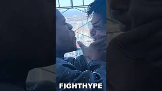Devin Haney PUTS HANDS ON Ryan Garcia & SLAPS him across the face at HEATED FACE