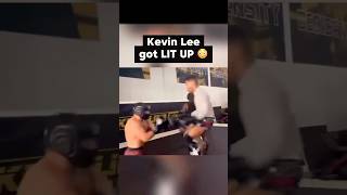 Kevin Lee Was Obliterated By Sparring Partner #mma #kevinlee #martialarts #sparring #knockdown #ouch