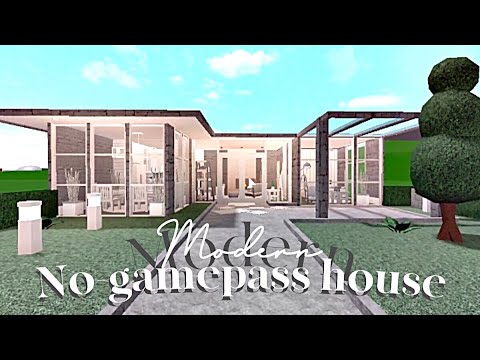 Bloxburg : Modern No-gamepass House - YouTube