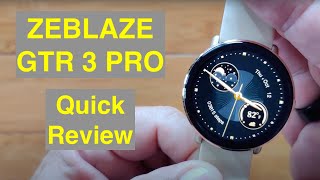 ZEBLAZE GTR 3 PRO Bluetooth Calling AMOLED HD Display BP IP68 BT5 Dress Smartwatch: Quick Overview