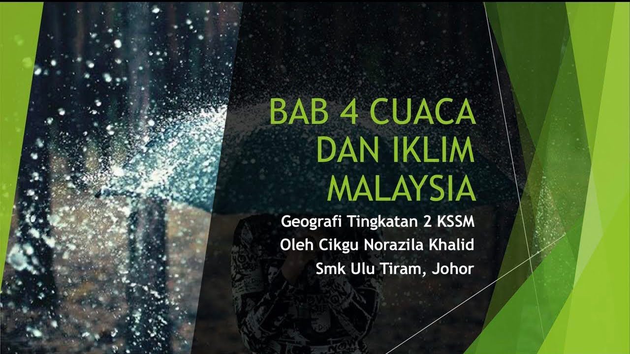 Nota Geografi Tingkatan 2 KSSM Bab 4 Cuaca Dan Iklim Di Malaysia - YouTube