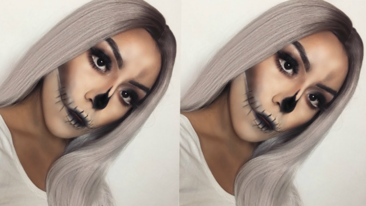 Easy Simple Skull Makeup Tutorial Youtube