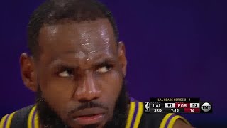 LeBron James Full Play | Lakers vs Blazers 2019-20 Playoffs Game 4 | Smart Highlights