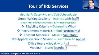 IRB Application, Pre-Application Steps, the Application Process, and Application Specifics- 01/18/24