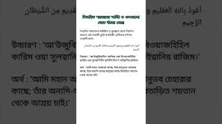 🌿বিতাড়িত শয়তানের অনিষ্ট ও ওসওয়াসা থেকে বাঁচার দোয়া🌿 #shorts