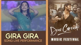 Gira Gira Gira Song LIVE Performance - Rashmika Mandanna | Dear Comrade Music Festival