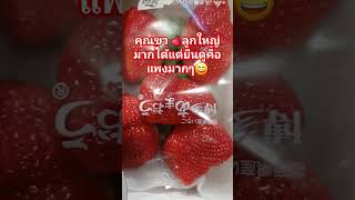 สตอรว์เบอรี่นำเข้าจากญี่ปุ่นลูกใหญ่จริงๆราคาแพงมากค่ะสำหรับเรา#strawberry #fruit #panoichannel789