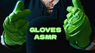 Gloves ASMR | Squeaky Sounding Triggers from Heavy Green Gloves