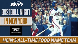 Darryl Strawberry headlines Jon Hein's all-time food name team | Baseball Night in NY | SNY