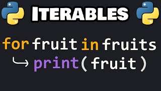 Learn Python iterables in 6 minutes! 🔂