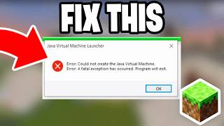 How To Fix Java Virtual Machine Launcher Error Minecraft! - Tutorial