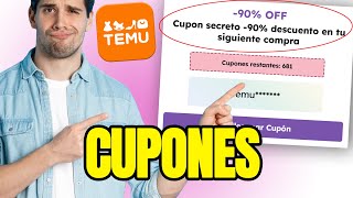 CUPONES y OFERTAS en TEMU 🎁 Consigue Cupones de Descuento Gratis en 1 Minuto