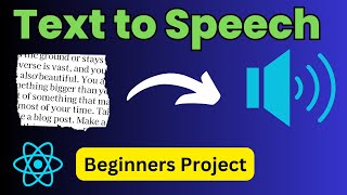 Text to Speech App using React | React project for Beginners | Text to Speech React app