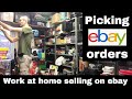 Picking ebay orders - Working from home selling on ebay UK