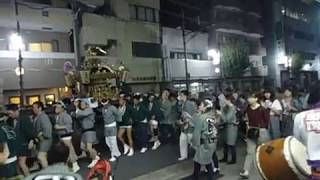 【元宿神社例大祭】おっきい神輿が来ますよ＜荒川新開太鼓＞2018.9.8