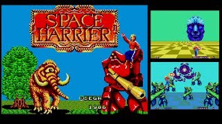 【Master System Longplay  Space Harrier】スペースハリアー（SEGA MarkIII）OP～ED（クリア）