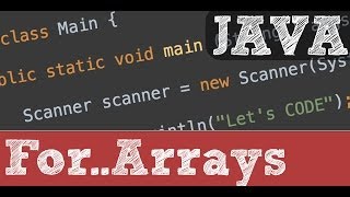 Going through Arrays with loops - Java programming tutorial