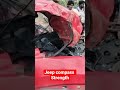 Accident Jeep compass// strong and secure