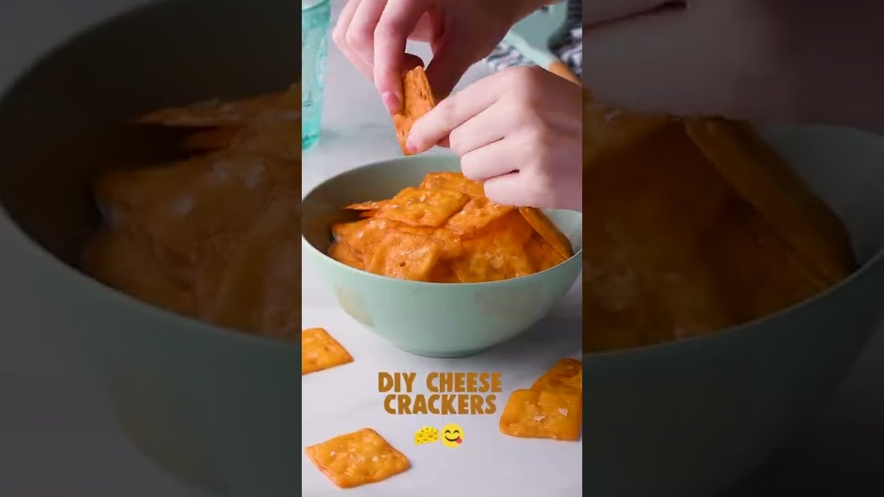 2 Ingredient Cheese Crackers Shorts Youtube