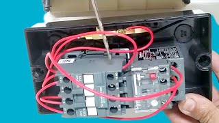 How to connect a magnetic switch to a 220 volt three-phase network