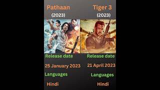 Pathaan movie vs Tiger 3 movie||Pathaan movie official teaser||Tiger 3 official teaser #shorts