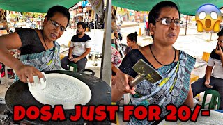 Hardworking Mamta Aunty Selling Dosa Just For 20/-😨| Cheapest Dosa In Nagpur 😋 Eatographers