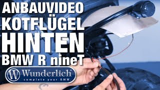 Wunderlich Anbauvideo BMW R nineT Kotflügel hinten // fender rear // 44850 100