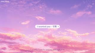 I wanted you - 寸雨 [Vietsub + Lyrics]