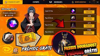 URGENTE!! PEGUE O 3° CUBO GRÁTIS? PAREDE DE GEL, PASSES DOURADOS? E MAIS TICKETS CHAKRA - FREE FIRE