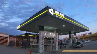 Kero-benz gas station makeover (design, production, installation)