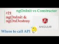 Angular 9 Tutorial - 21 - ngOnInit life cycle hook in Angular & ngOnDestroy  hook in Angular