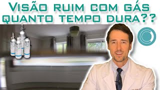 Quanto tempo demora para melhorar a visão após cirurgia com gás?